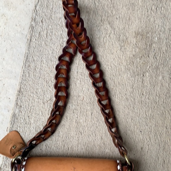 Vintage Miss Tony Lama Hand Tooled Handbag - Picture 9 of 10